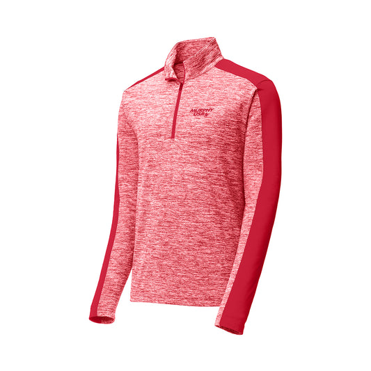 Sport-Tek PosiCharge Electric Heather Colorblock 1/4-Zip Pullover